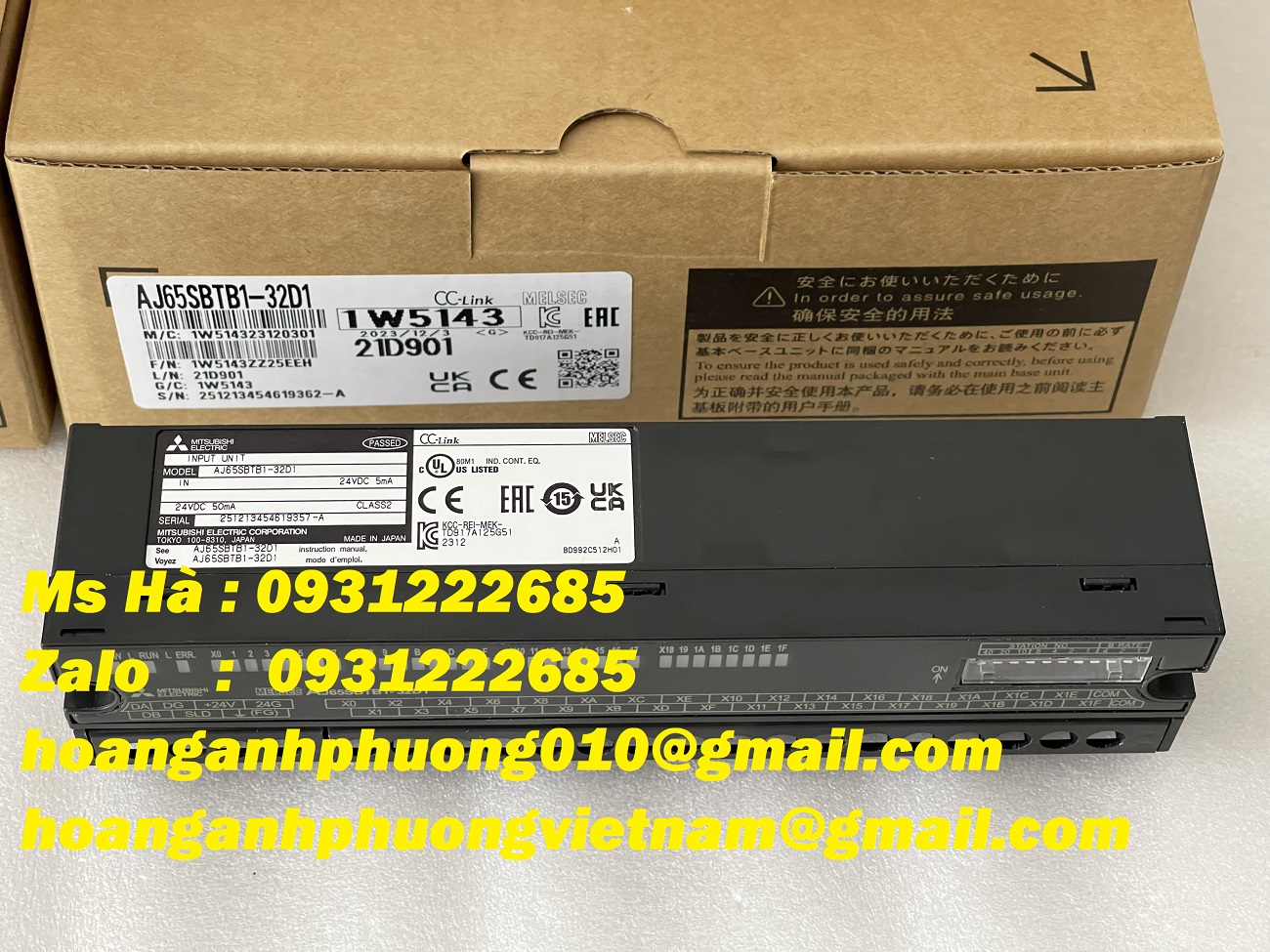 CC Link AJ65SBTB1-32D1 mitsubishi - dòng mô đun ngõ vào